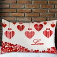 thumbnail image 6 of Valentines Day Pillow Covers Set of 2, Throw Pillowcase Cushion Case Farmhouse Sofa Home Decorations Wedding Anniversary Decor, 6 of 6