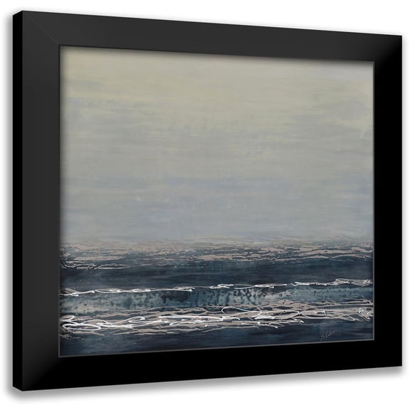 Shanti, Shima 12x12 Black Modern Framed Museum Art Print Titled - A Cool Distance