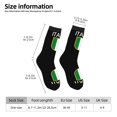 thumbnail image 3 of Women Crew Graphic Print Tube Socks Italia Italian Flag Italy Pattern Design Ladies Socks, 3 of 7