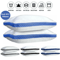 thumbnail image 4 of Classic Pillows Pack of 2 Gusseted Bed Sleeping Down Alternative Quilted Pillows, 4 of 14