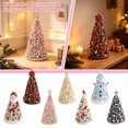 thumbnail image 2 of Christmas 3D Diy Beaded Christmas Tree with Assorted Metallic Accents and White Base, Handcrafted Centerpiece Table Decorations for Holiday Mantels and Desk Decor for Women,, 2 of 4