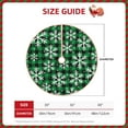 thumbnail image 3 of Daiia Christmas Pattern At Buffalo Plaid Drawing Merry Christmas Tree Skirt , Xmas Large Lace-up Tree Skirt, Santa Snowflakes Rustic Home Decorations New Year Party Farmhouse Decor-36", 3 of 7
