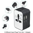 thumbnail image 4 of Cargador todo junto de la pared del enchufe de la corriente ALTERNA del adaptador del viaje con los puertos de carga USB duales universales, 4 of 7