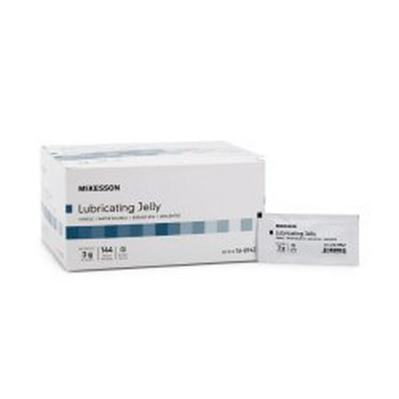 McKesson Brand Lubricating Jelly McKesson 3 Gram Individual Packet Sterile Case of 864