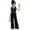 Q251 Black, variant on Angala 2 Piece Outfits For Girls V-Neck Sleeveless Vest With Wide Leg Trousers Set Girls Fall Season Wear Clothes