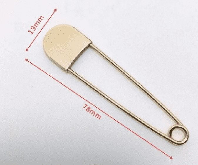 15Pcs Heavy Duty Safety Pins – 3 Inch (75mm) Extra Large Stainless Steel Pins For Blankets, Kilts & Crafts-473034