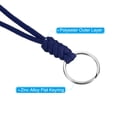 thumbnail image 4 of Uxcell 18" Paracord Lanyard Necklace Keyring Badge Holder Strap, Blue 3 Pack, 4 of 5