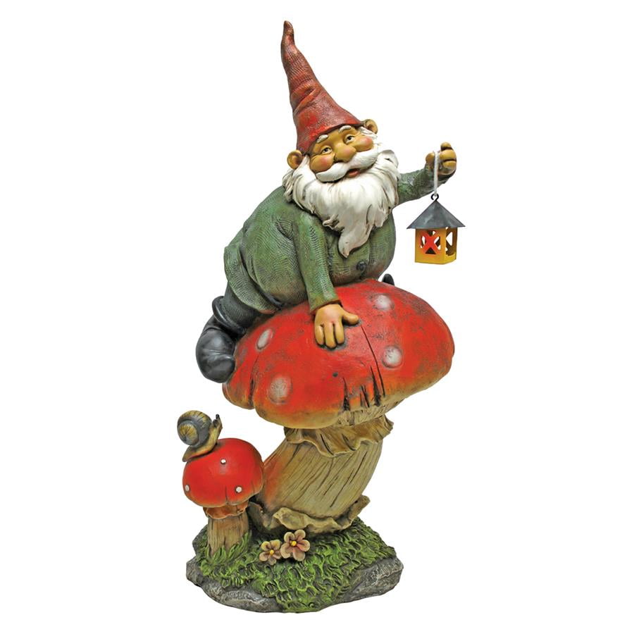 Tesla with the Lamp Garden Gnome Statue by Design Toscano