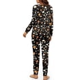 thumbnail image 3 of SCRAWLGOD Rainbow Women's Pajama Set Long Sleeve Sleepwear Ladies Soft Pjs Lounge Set Size 2XL Drawstring Ladies 2 Piece Pajamas Casual Women Mushroom Clothes, 3 of 7