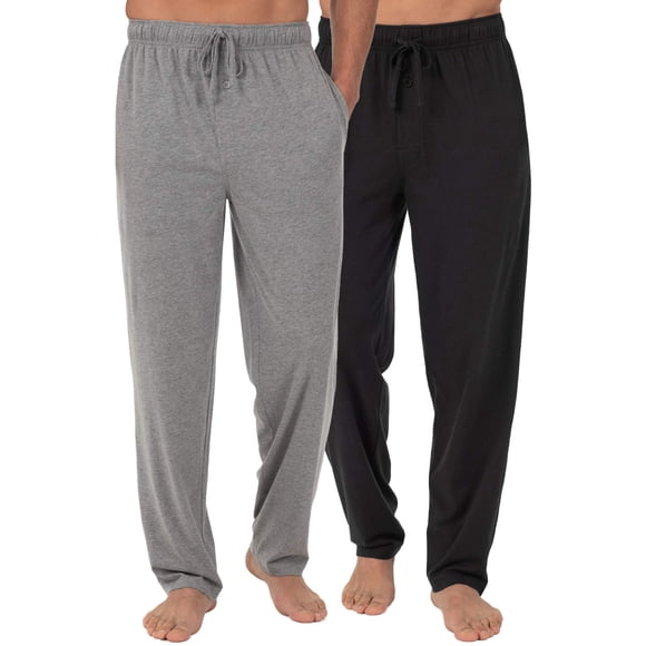 Pantalón para dormir de punto Fruit of the Loom para hombre, color ébano L
