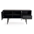 thumbnail image 4 of Modrest Billy Modern Black Oak & Gold Buffet, 4 of 4