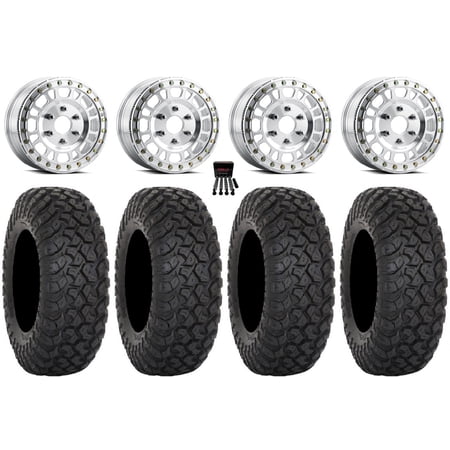 Method 412 Beadlock 15 Wheels Machined 32 RT320 Tires Can-Am Maverick R