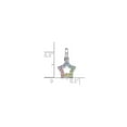 thumbnail image 3 of Sterling Silver Star Pendant with Rainbow Cubic Zirconia, Open Center Charm Symbolizing Hope and Inspiration for Women and Teens, Colorful Celestial Jewelry for Necklace or Bracelet, 3 of 6