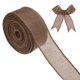 thumbnail image 1 of Cinta de Arpillera Uxcell, Cinta de Borde de Alambre de 1.5" x 10 Yardas, Cinta para Árbol de Navidad, Ribete de Arpillera Rústica [Café], 1 of 1