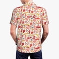 thumbnail image 4 of Balery Firefighter Icons Printed Men’s Short Sleeve Polo Shirt, Midweight Men's Shirt,Golf Polo shirts -XX-Large, 4 of 9