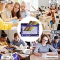 thumbnail image 6 of 2 Pack Flip Folders with Clear PVC Window Binder Pouches 3-Ring Binder Organizer for Office & Home Bats in The Night Sky, 6 of 6