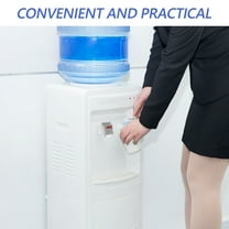 Hytrove 1Pair Vertical Water Dispenser Tap with Hot Cold Valve for Home Dark Grey