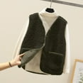 thumbnail image 2 of JUNWELL Veste Sans Manches en Molleton Doux pour Femmes avec Boutons et Poches, 2 of 7