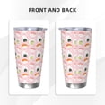 thumbnail image 3 of Fuzoiu Cute Sushi (2) Print 20oz Tumbler, Stainless Steel Vacuum Insulated Car Cup, Insulated Coffee Mug,Travel Mug with Lid,Thermal Cup for Outdoor-Straw Three-piece Set, 3 of 8