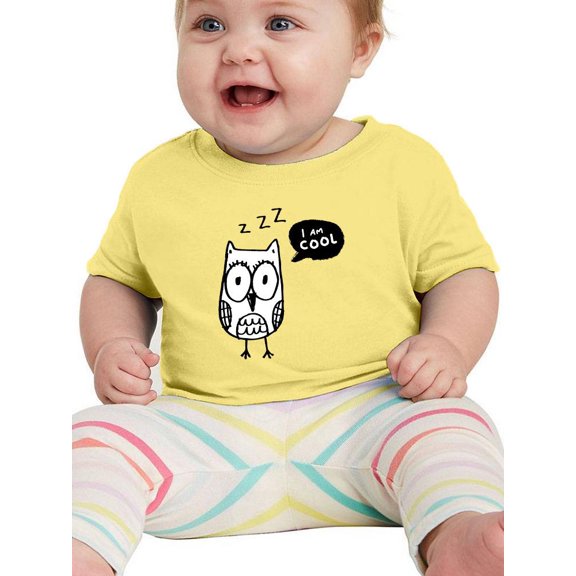 Doodle Owl I Am Cool T-Shirt Infant -Image by Shutterstock,  18 Months