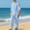 Light Blue1, variant on RKSTN Men Sets 2 Piece Outfits Flax Solid Color Button Down Long Sleeve Collared Shirt Loose Simple Set Elastic Drawstring Waist Beach Vacation Pants with Pockets Summer Matching Sets