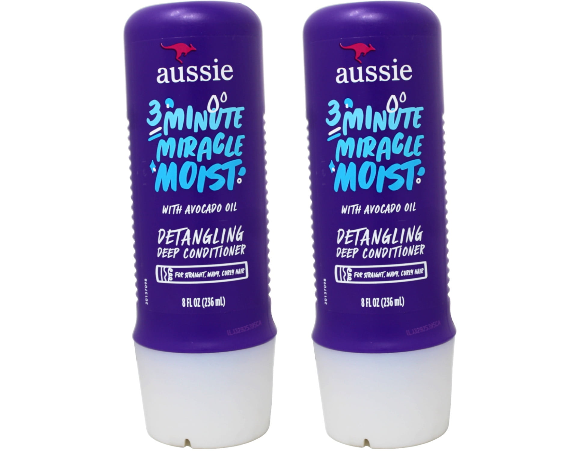 2 Pack Aussie Deep Conditioner 3 Minute Miracle Moist With Avocado