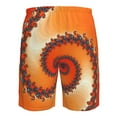 thumbnail image 6 of Disketp Men'S Swim Trunks Hawaiian Breathable Surf Beach Swimsuits Mesh Lining Beach Shorts With Pockets-Orange Rotating, 6 of 9