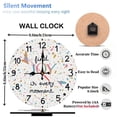 thumbnail image 2 of Inspirational Wall Clock Find Joy Every Moment Colorful Decor 10-Inch Silent Wooden Wall Clock, Battery Operated (AA Batteries Not Included), Artistic Home Decor, 2 of 8