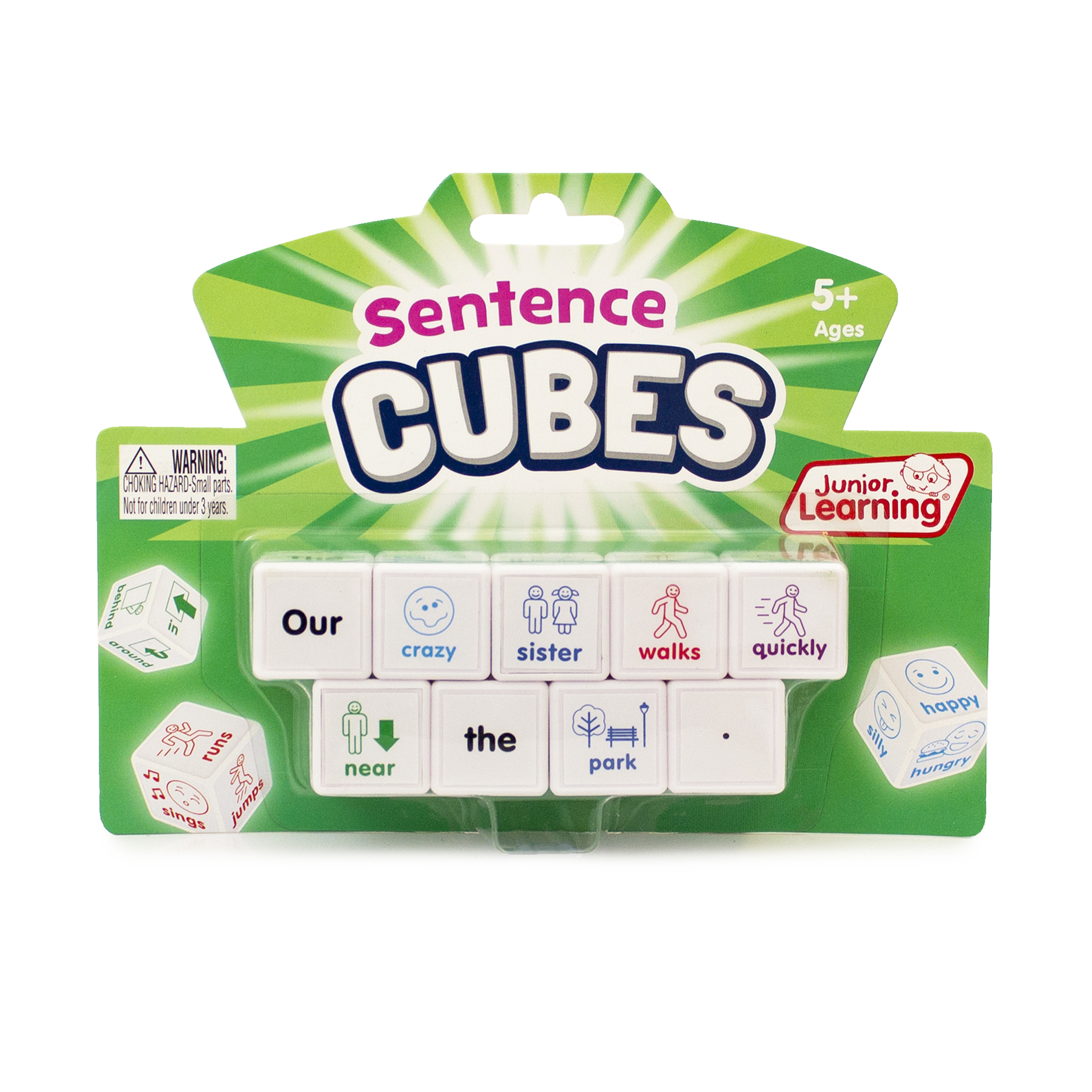 Junior Learning Sentences Cubes, Set of 9