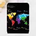 thumbnail image 2 of EeaseCA World Map Pattern Travel Luggage Cover Protector Two Side Zipper Baggage Suitcase Cover Protector (Fit to 22-24inch, Size M), 2 of 7