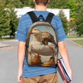 thumbnail image 4 of Lukts Hiking Duck Pattern 15 Inch Student Backpack, Waterproof Laptop Backpack with Adjustable Shoulder Straps, Lightweight Travel, Campus Backpack, Unisex, 4 of 6