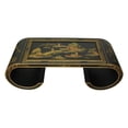thumbnail image 3 of Oriental Furniture Black Lacquer Scroll Table, 16.00"H, living room item, 3 of 3