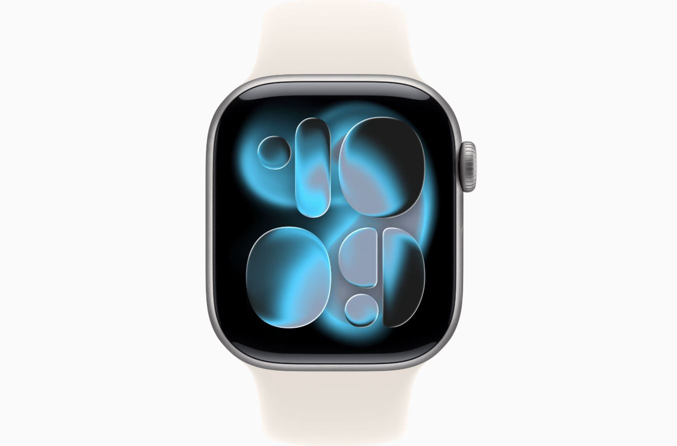 Apple Watch Series 11 - GPS + Cellular - 46MM Space Gray Aluminum Case with Starlight Sport Band - M/L