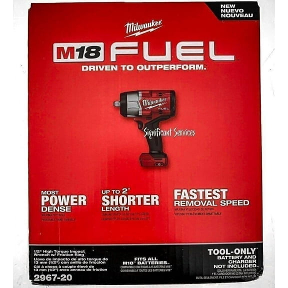 MINGZHI 2967-20 M18 Fuel 18V 1/2" High Torque Impact Wrench