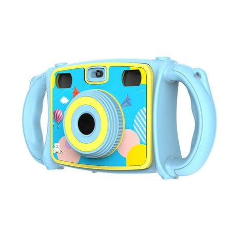 Kids Anti-drop Digital Camera Zoom Dual-Lens Video Camera Dual Selfie Camera 1080P HD Video Recorder Digital Action Camera Camcorder for Kids 2.0” LCD Screen with 4X Digital Zoom and Funny (Best Screen Recorder For Games No Lag)