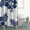 thumbnail image 4 of Waterproof White Hibiscus Flower Petals-01 Shower Curtain 72x72 Inch Boho Style Polyester Unique Shower Curtain for Bathroom Hotel Home Decor with 12 Plastic Hooks, 4 of 5