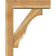 thumbnail image 3 of Ekena Millwork 8"W x 34"D x 42"H Balboa Block Rough Sawn Bracket w/ Offset Brace, Western Red Cedar, 3 of 25