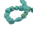 thumbnail image 5 of Dalazy Tumbled Nuggest Pebble Artifical Blue Howlite Turquoise loose Beads 15 inch, 5 of 5