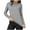 Gray, variant on Women's Thermal Shirts Comfy Warm Long Sleeve Mock Fleece Lined Tops Basic Slim Stretch Base Layer Tees