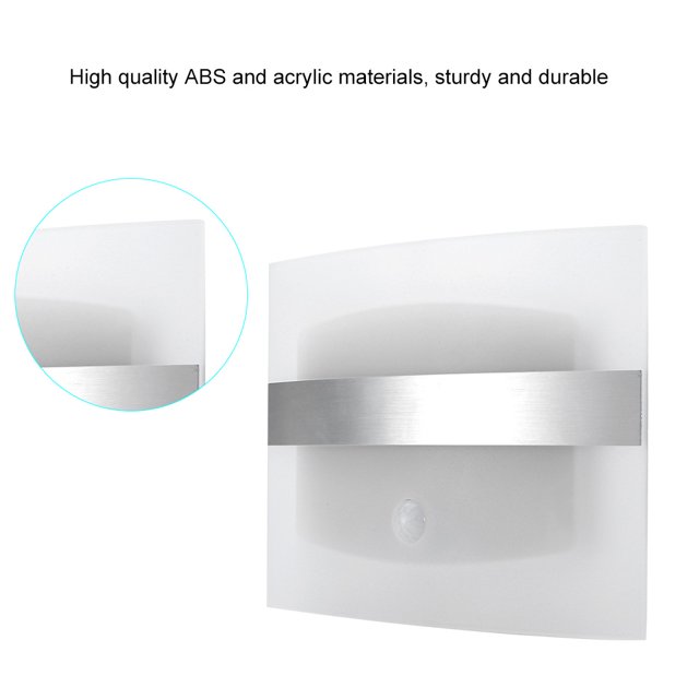 Lámpara de pared LED con energía solar, lámpara de aplique con sensor de cuerpo humano para pasillo de jardín