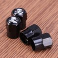 thumbnail image 3 of FRCOLOR Tyre cap 4PCS Skull Pattern Unique Car Tyre Universal Dust Cap(Black),0.51"X0.35"X0.35", 3 of 4