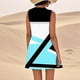 thumbnail image 3 of WILLBEST Vestido Corto De Lino Para Mujer, Vestido Playero Informal Hasta La Rodilla, Sin Mangas, Estampado De Verano, Con Bolsillos 2888, 3 of 3