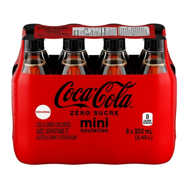 Coca-Cola Zero Sugar 300mL Mini Bottles, 8 pack, 300mLx8 