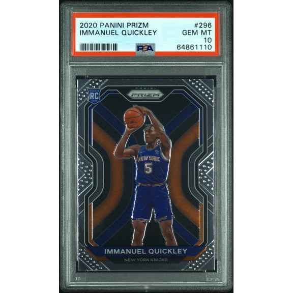 Immanuel Quickley N.Y. Knicks 2021 Panini Prizm Rookie Card #296 PSA 10 Gem Mint