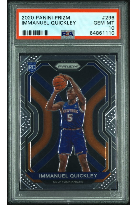 Immanuel Quickley N.Y. Knicks 2021 Panini Prizm Rookie Card #296 PSA 10 Gem Mint