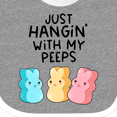 thumbnail image 4 of Inktastic Easter Just Hangin' with My Peeps Boys or Girls Baby Bib, 4 of 4