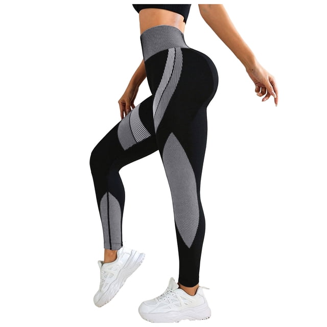 DAFEI Influence Workout Leggings for Women, Seamless Compression TummyControl Leggings High Rise Yoga Pants