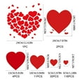 thumbnail image 3 of kladzum Valentines Stickers Valentine's Day Red Decorative Stickers for Wedding Party Accessories, Decorative Heart Sticker Room Decor, Wall Sticker Window Stickers for Valentines Day Decor, 3 of 9