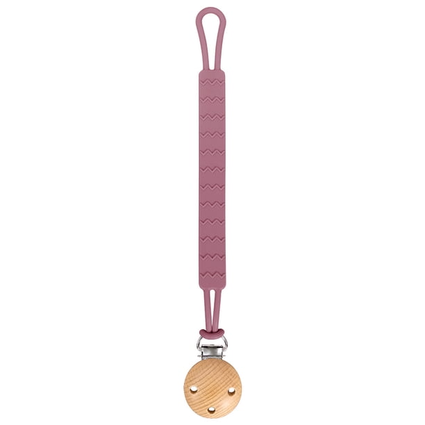 Cadena anticaída para chupete de bebé, juguete de goma para dientes para niños, cadena anticaída, cadena para chupete integrada de silicona de grado alimenticio