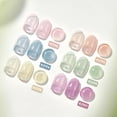 thumbnail image 2 of Set de esmaltes de uñas GAOY Jelly Blue Summer Gel 6 colores, 7,3 ml, 2 of 6